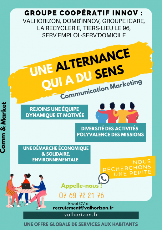 Affiche forum alternance Valhorizon recrute 